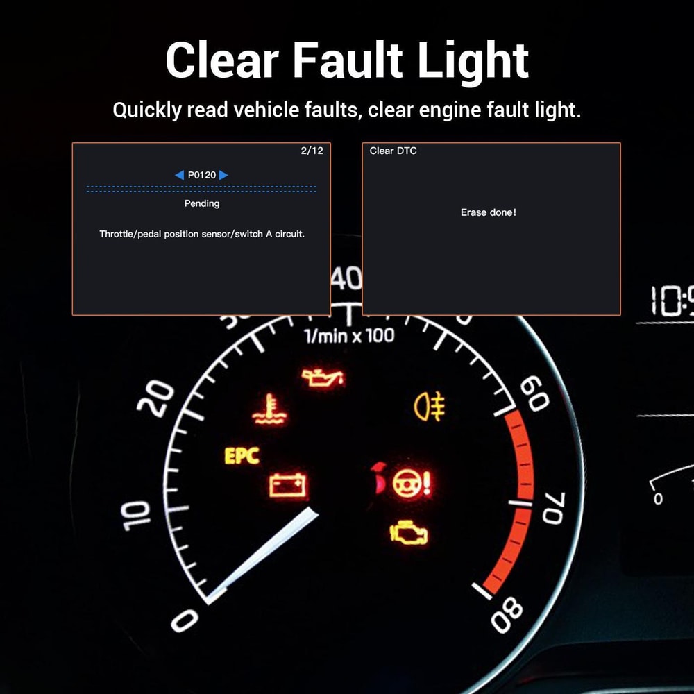 Fuel Injector Diagnostic Tool with Engine Code Reader & Automotive Fault Diagnosis