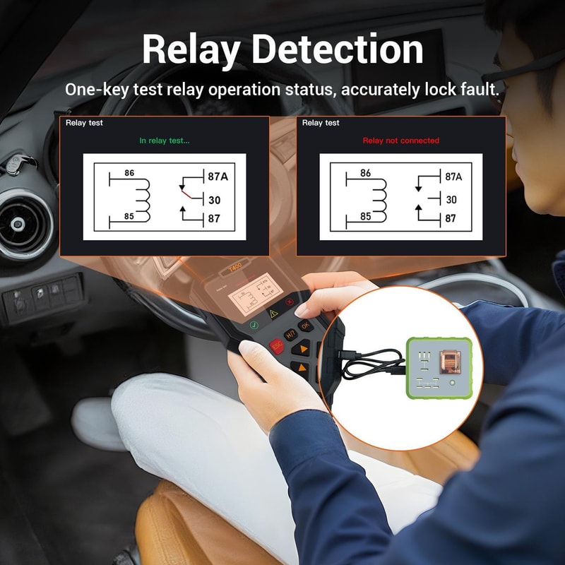 Fuel Injector Diagnostic Tool with Engine Code Reader & Automotive Fault Diagnosis