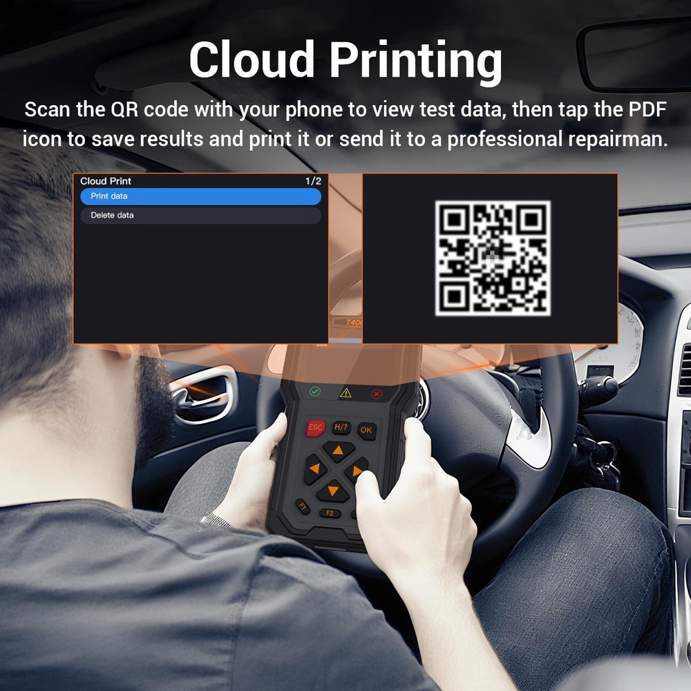 Fuel Injector Diagnostic Tool with Engine Code Reader & Automotive Fault Diagnosis