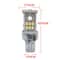 Automotive LED Reversing Lights Wide Voltage Decode Brake Bulbs White Pair