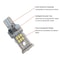 Automotive LED Reversing Lights Wide Voltage Decode Brake Bulbs White Pair