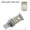 Automotive LED Reversing Lights Wide Voltage Decode Brake Bulbs White Pair