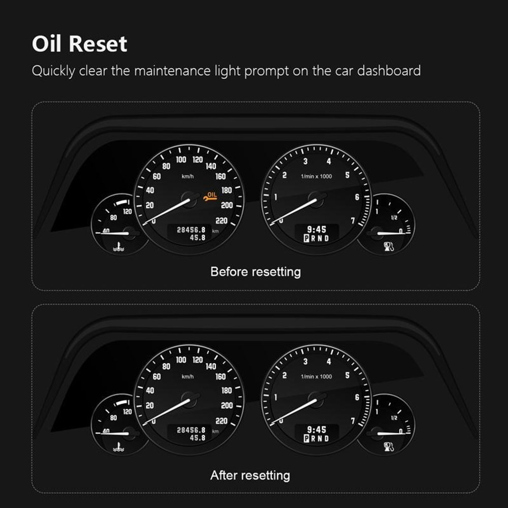 Car Oil Reset Tool Service Reset Code Reader Maintenance Light Scanner