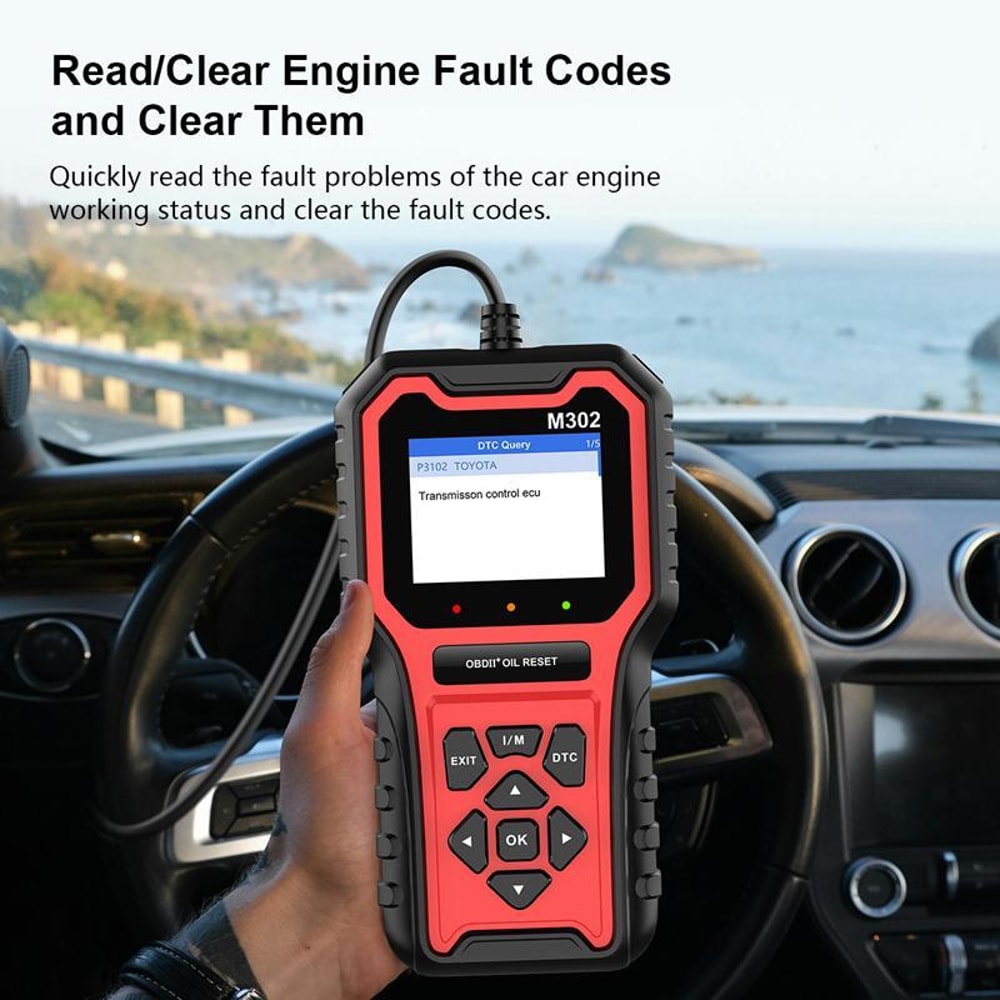 Car Oil Reset Tool Service Reset Code Reader Maintenance Light Scanner