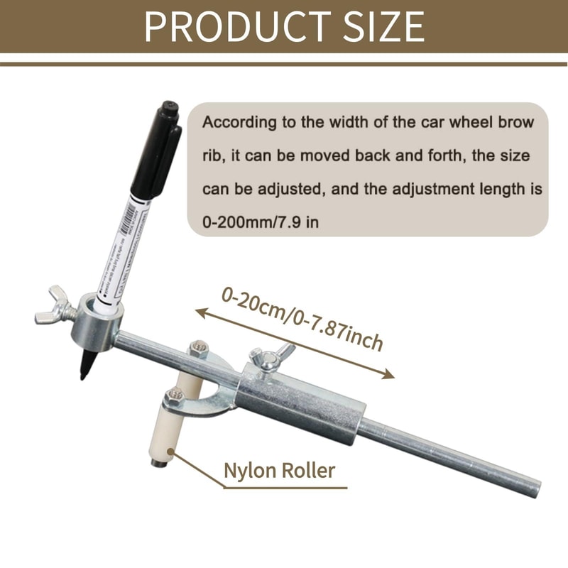 Automotive Dent Repair Tool with Paint Parallel Marking Gauge for Sheet Metal Precision