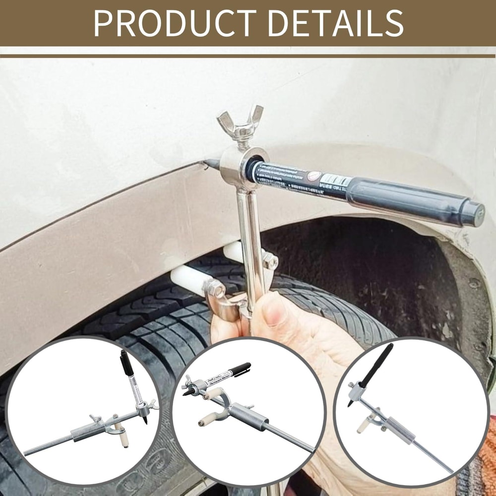 Automotive Dent Repair Tool with Paint Parallel Marking Gauge for Sheet Metal Precision