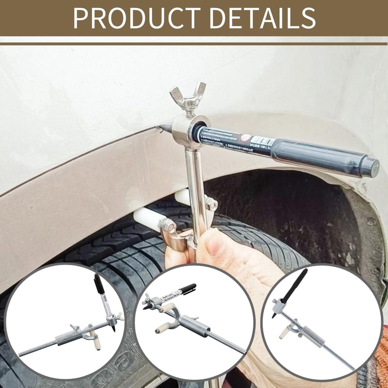 Automotive Dent Repair Tool with Paint Parallel Marking Gauge for Sheet Metal Precision
