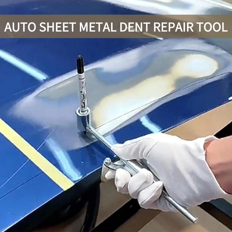 Automotive Dent Repair Tool with Paint Parallel Marking Gauge for Sheet Metal Precision