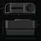 Car Seat Gap Filler Organizer Automotive Seat Gap Storage Box & Seam Organizer