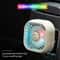 Car USB RGB Gradient Air Vent Cooling Fan Mini Clip for Vehicle Interior Cooling