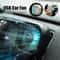 Car USB RGB Gradient Air Vent Cooling Fan Mini Clip for Vehicle Interior Cooling