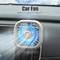 Car USB RGB Gradient Air Vent Cooling Fan Mini Clip for Vehicle Interior Cooling