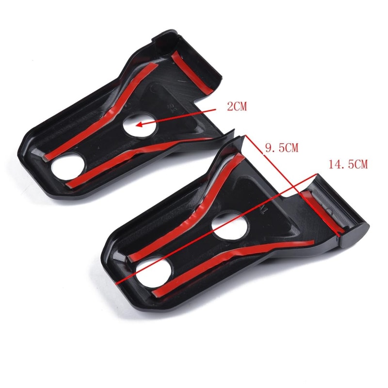 Jeep Wrangler JL Door Hinge Protector Covers ABS Trim Scratch Guard Set