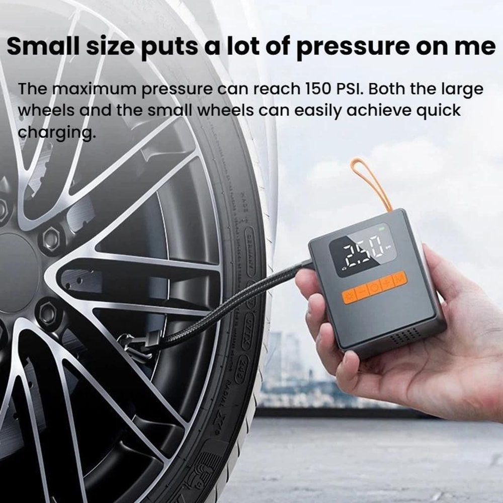 Portable Digital Tire Inflator & Car Air Pump with Pressure Detection