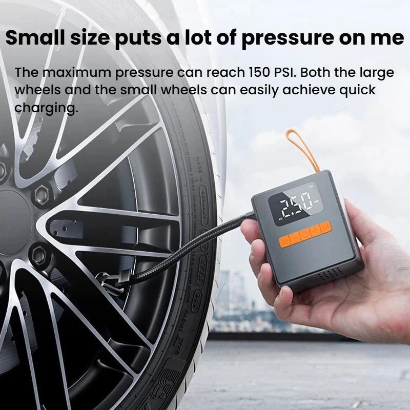 Portable Digital Tire Inflator & Car Air Pump with Pressure Detection