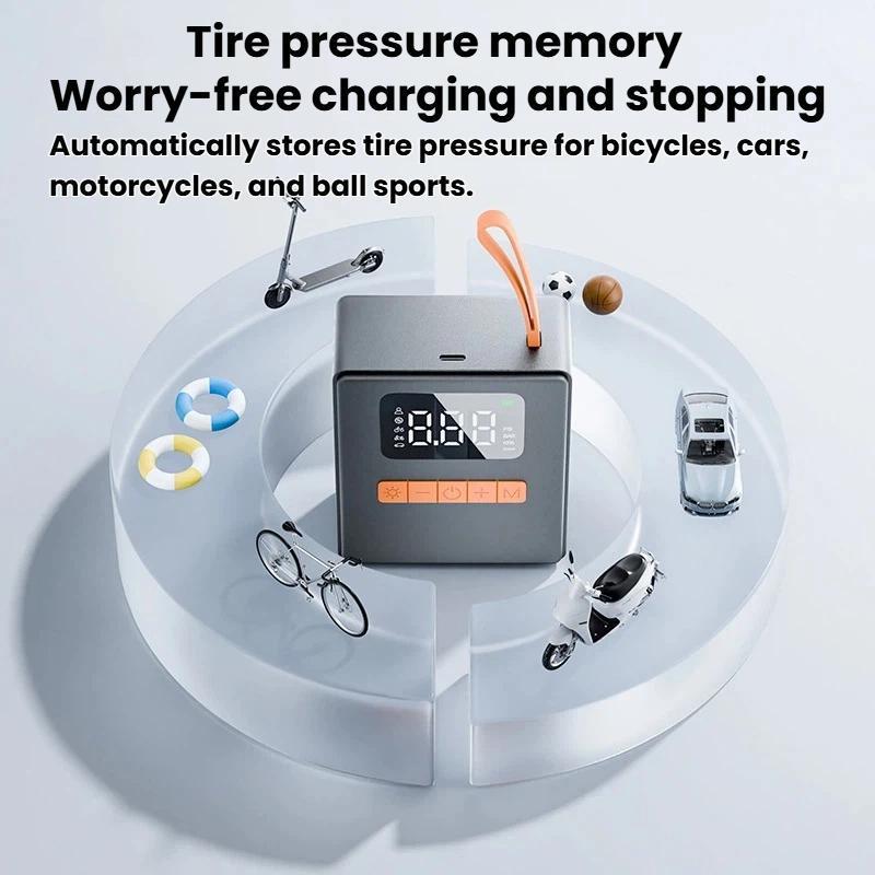 Portable Digital Tire Inflator & Car Air Pump with Pressure Detection