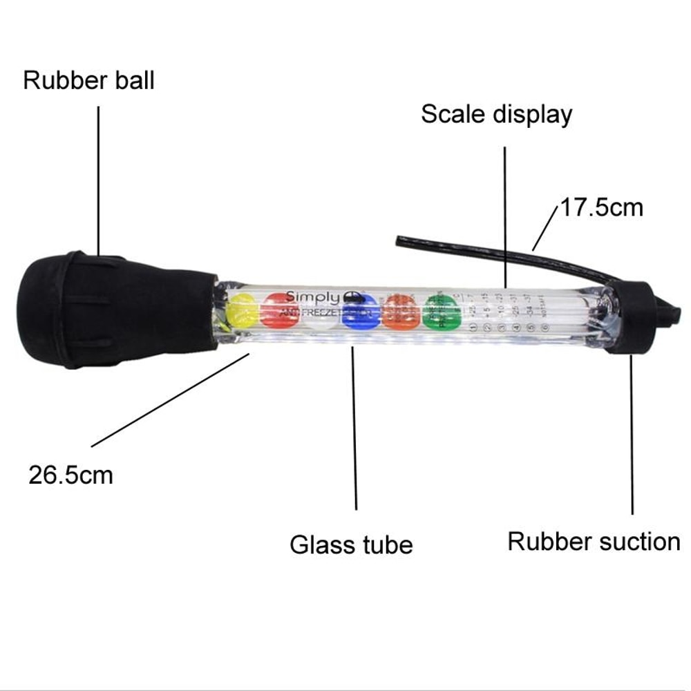 Automotive Coolant Antifreeze Tester Cable Radiator Coolant Antifreeze Tester Hydrometer Tool