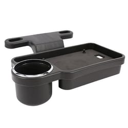 car seat cup holder with backseat organizer tray foldable drink holder for rear seat