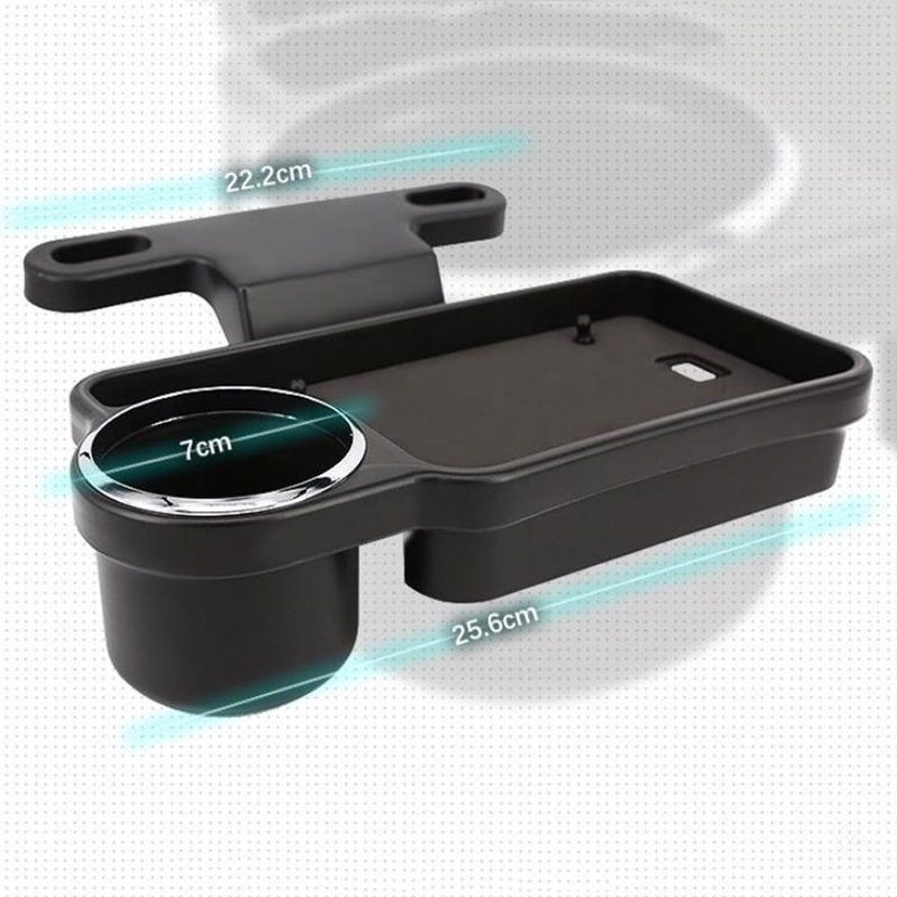 Car Seat Cup Holder with Backseat Organizer Tray Foldable Drink Holder for Rear Seat