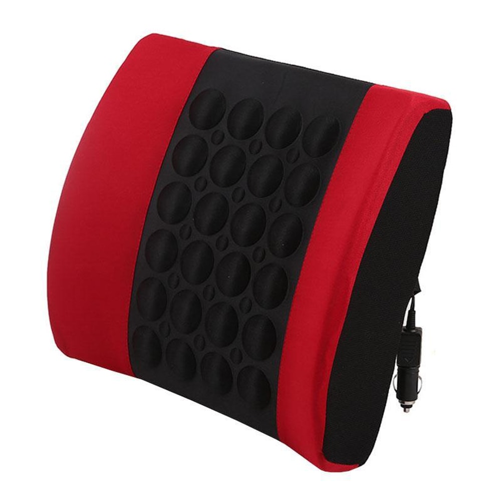 ErgoDrive Electric Massage Lumbar Pillow Car Seat Back Support Cushion
