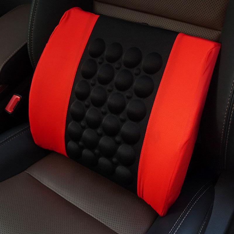 ErgoDrive Electric Massage Lumbar Pillow Car Seat Back Support Cushion