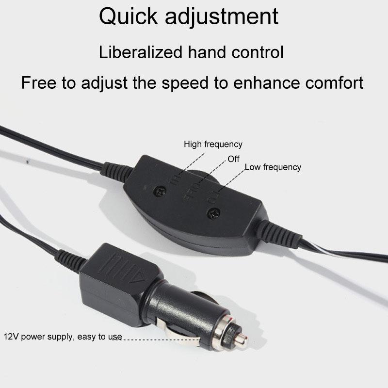 ErgoDrive Electric Massage Lumbar Pillow Car Seat Back Support Cushion