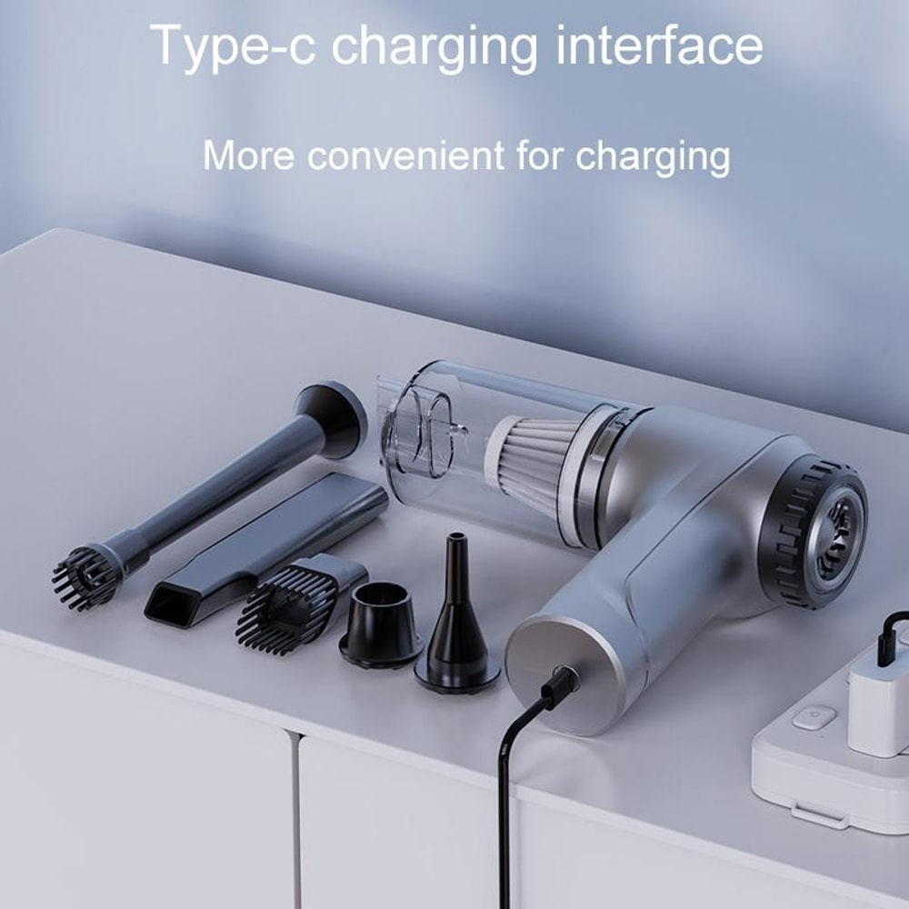 Portable Cordless Car Vacuum Cleaner with Blower High Power Automotive Dust Removal Tool
