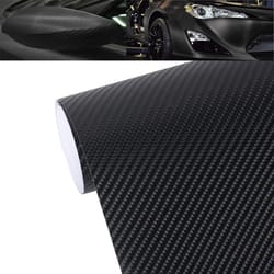 deep blue carbon fiber vinyl wrap gloss finish car wrap film bubble free air release