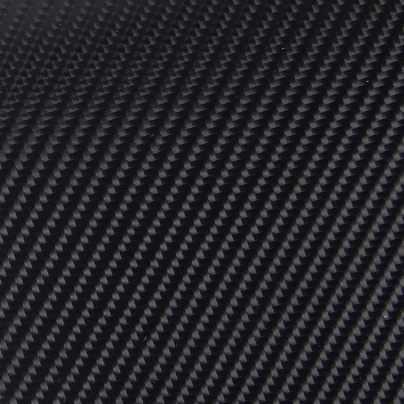 Deep Blue Carbon Fiber Vinyl Wrap Gloss Finish Car Wrap Film Bubble Free Air Release