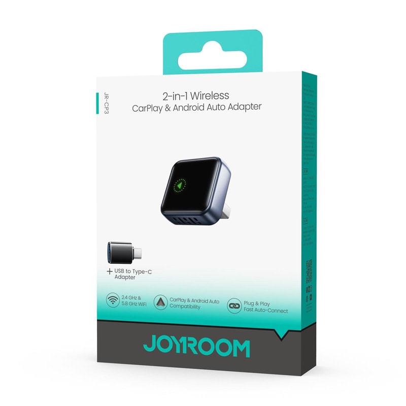 Wireless CarPlay and Android Auto Adapter and Play Car Dongle