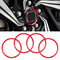 Car Metal Wheel Hub Decoration Ring for Series Red Alloy Trim Accessory