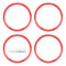 Car Metal Wheel Hub Decoration Ring for Series Red Alloy Trim Accessory