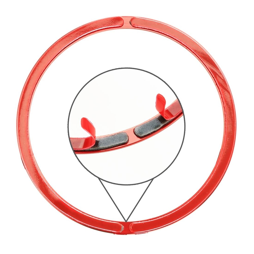 Car Metal Wheel Hub Decoration Ring for Series Red Alloy Trim Accessory