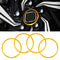 Car Metal Wheel Hub Decoration Ring for Series Red Alloy Trim Accessory