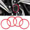 Car Metal Wheel Hub Decoration Ring for Series Red Alloy Trim Accessory