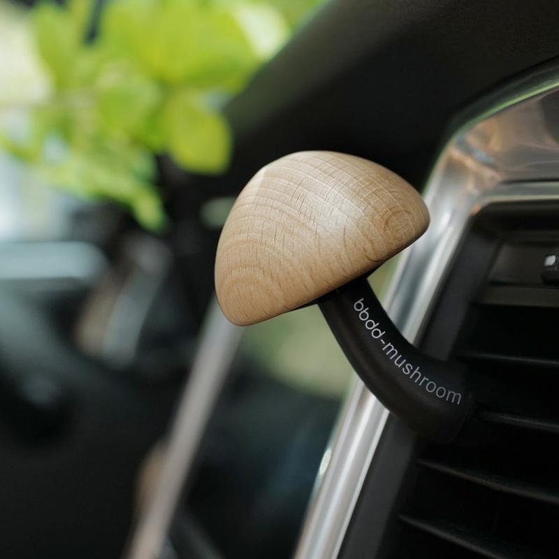 Mushroom Wooden Car Air Freshener Vent Aromatherapy Clip Ocean Scent Car Fragrance Decor