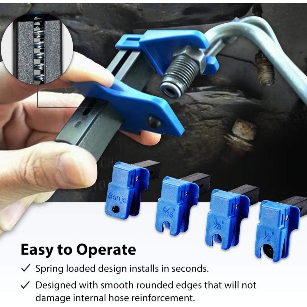 Brake Hose Clamp Set Brake Line Clamp Tool Hose Sealing Clamp for Auto Fluid Shut Off