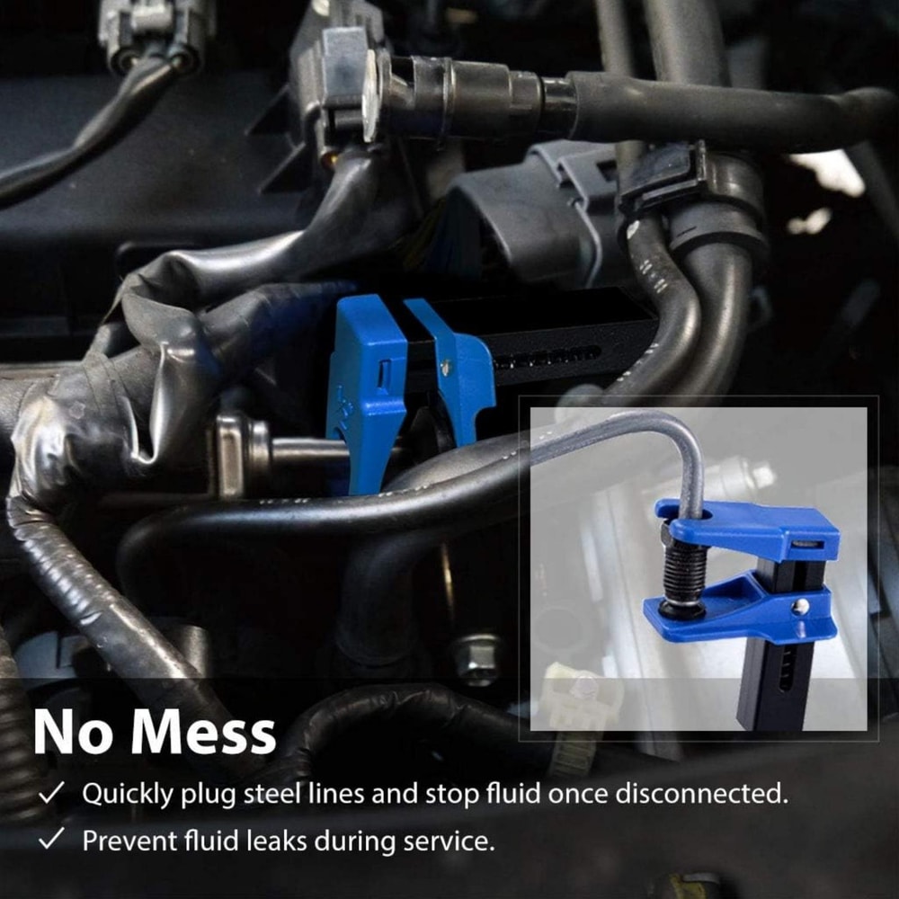 Brake Hose Clamp Set Brake Line Clamp Tool Hose Sealing Clamp for Auto Fluid Shut Off