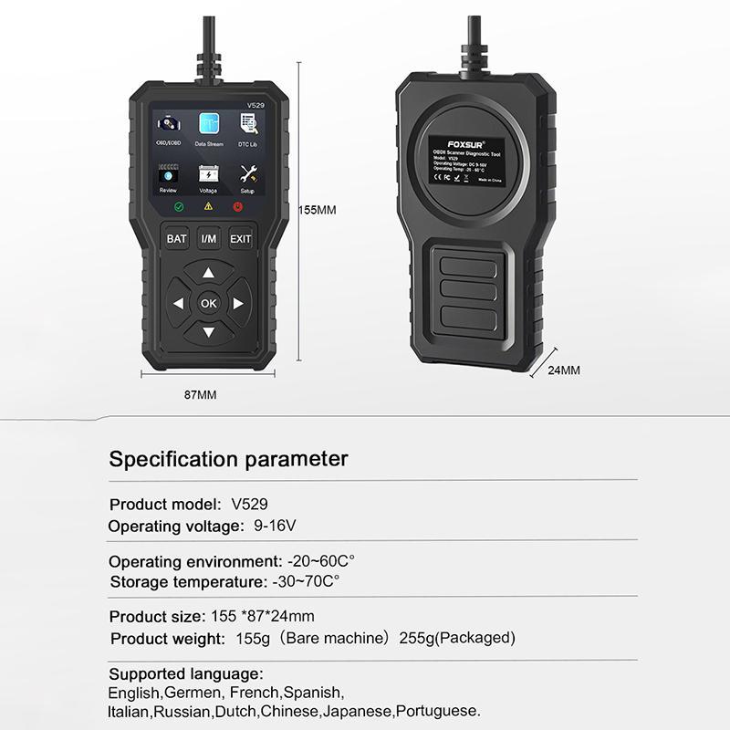 Car Scanner Engine Fault Code Reader Diagnostic Tool