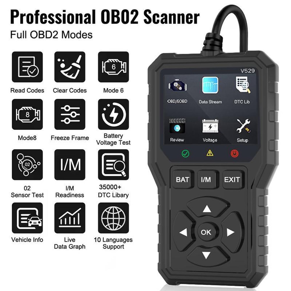 Car Scanner Engine Fault Code Reader Diagnostic Tool