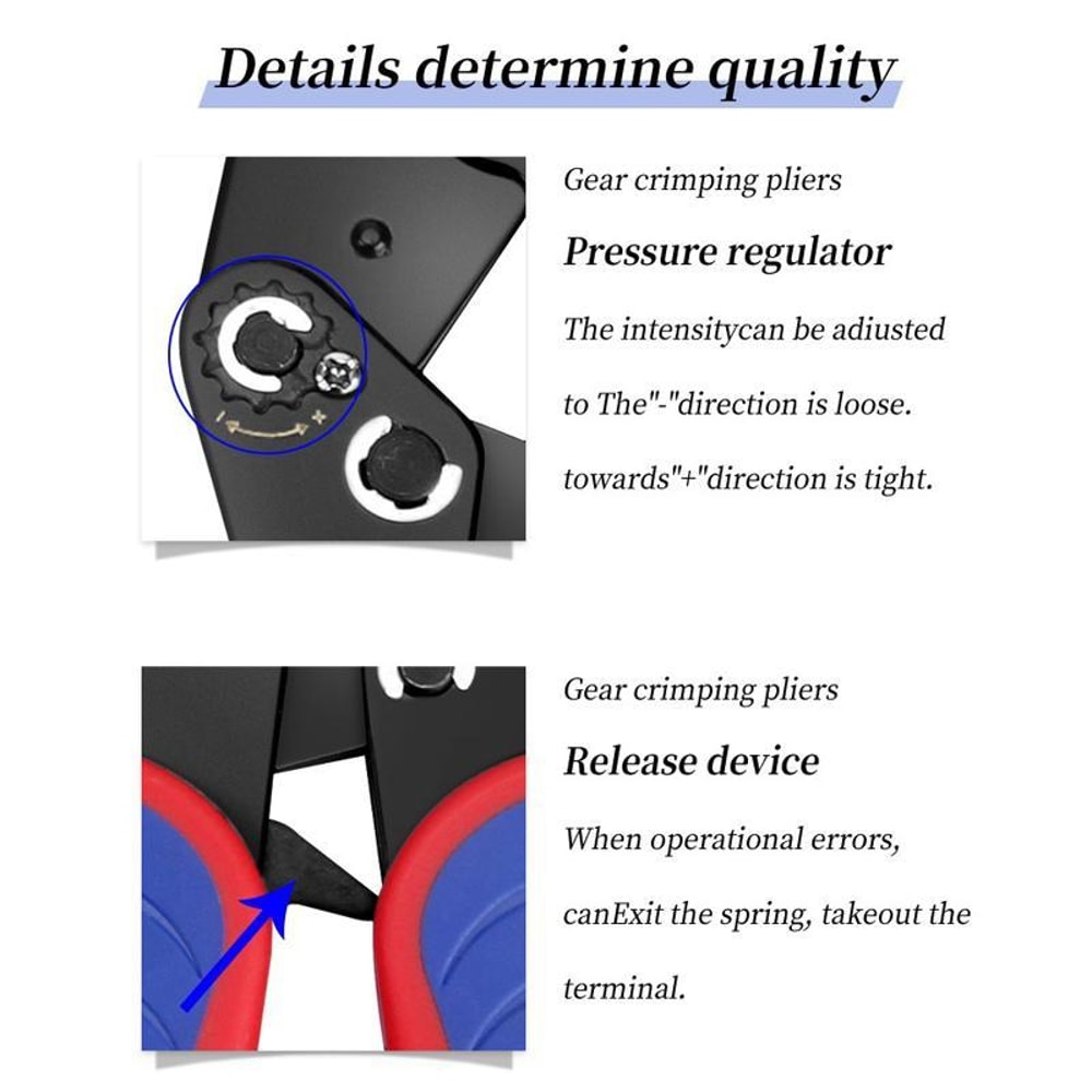 Quick Change Crimping Pliers Set Ratchet Wire Stripping Tool Toolbox Kit for Electrical Work