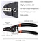Quick Change Crimping Pliers Set Ratchet Wire Stripping Tool Toolbox Kit for Electrical Work