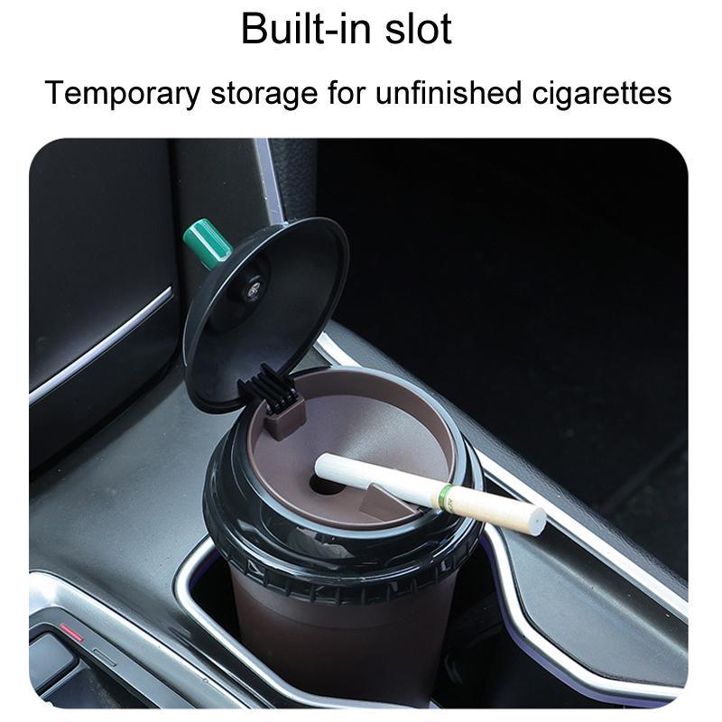 Car & Home Coffee Mug Shape Portable Car Ashtray Smoke Odor Locking Cigarette Ashtray