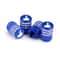 LED Glow Tire Valve Caps Blue Aluminum Universal Car Wheel Lights