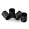 Premium Metal Tire Valve Caps Set Universal Dustproof Car Valve Caps Black