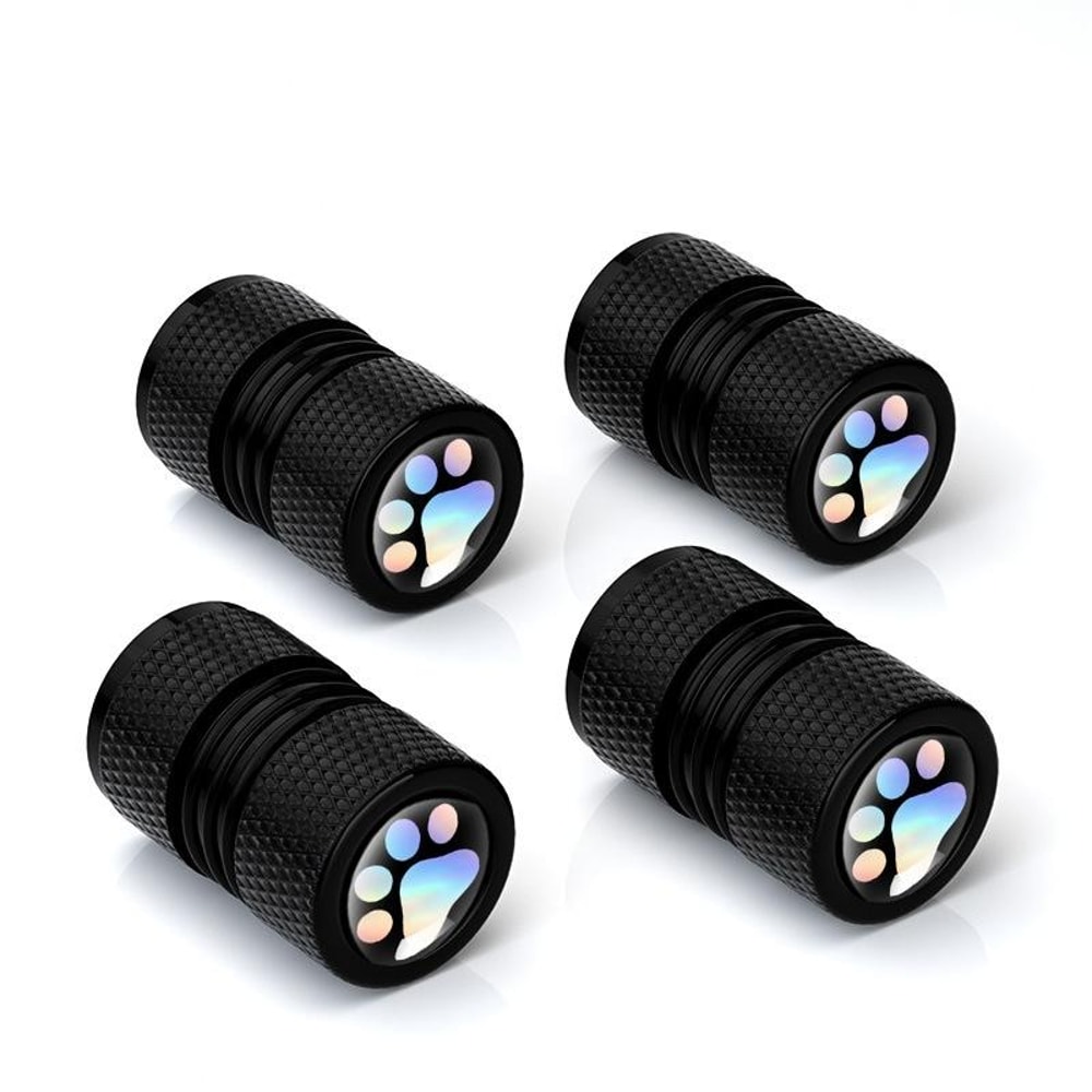 Bear Claw Metal Tire Valve Caps Set Durable Car Tire Valve Covers Anti Theft Protection