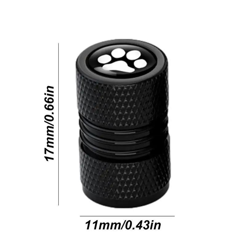 Bear Claw Metal Tire Valve Caps Set Durable Car Tire Valve Covers Anti Theft Protection