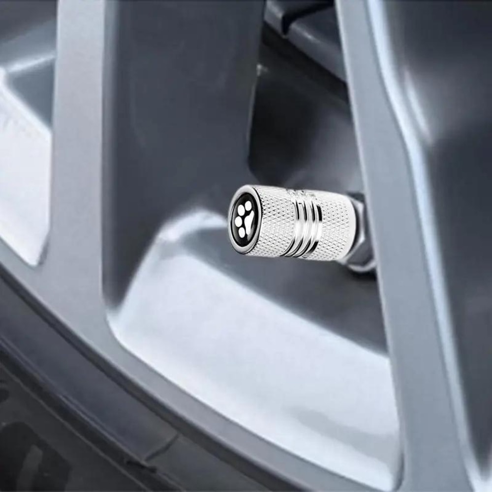 Bear Claw Metal Tire Valve Caps Set Durable Car Tire Valve Covers Anti Theft Protection