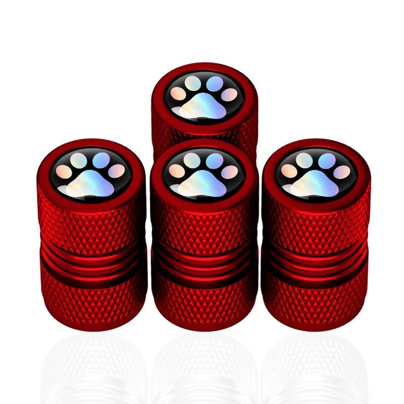 Bear Claw Metal Tire Valve Caps Set Durable Car Tire Valve Covers Anti Theft Protection