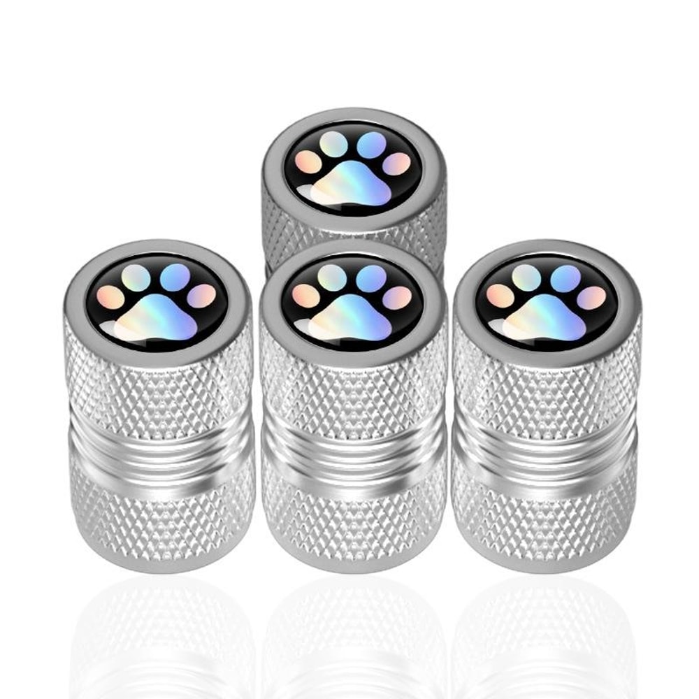 Bear Claw Metal Tire Valve Caps Set Durable Car Tire Valve Covers Anti Theft Protection
